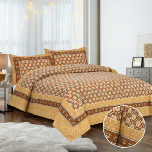 Cotton Printed Bagru New Theme Double Bed sheet with Pillow Cover