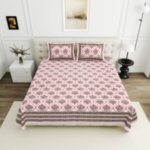 High Quality Cotton Printed Bindas Theme Double Bed Bedsheet With 2 Pillow Cover
