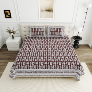 High Quality Cotton Printed Bindas Theme Double Bed Bedsheet With 2 Pillow Cover
