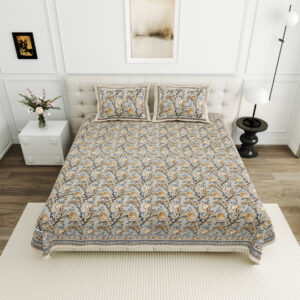 High Quality Cotton Printed Bindas Theme Double Bed Bedsheet With 2 Pillow Cover