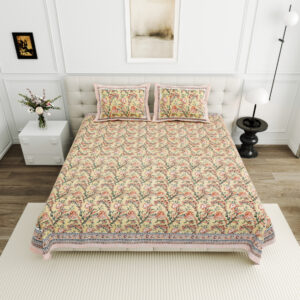 High Quality Cotton Printed Bindas Theme Double Bed Bedsheet With 2 Pillow Cover