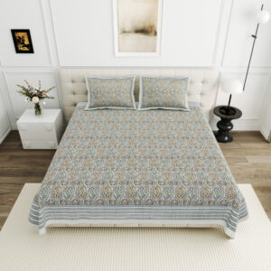 High Quality Cotton Printed Bindas Theme Double Bed Bedsheet With 2 Pillow Cover