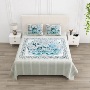 Cotton Printed Circus Double Bedsheet with Pillow Cover