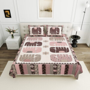 High Quality Cotton Printed Gangore Theme Double Bed Bedsheet With 2 Pillow Cover