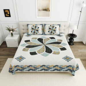 High Quality Cotton Printed Gangore Theme Double Bed Bedsheet With 2 Pillow Cover