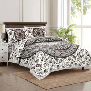 Cotton Printed Golcha Double Bedsheet with Pillow Cover