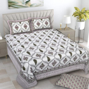 Cotton Printed Hungama Theam Double Bedsheet with Pillow Covers