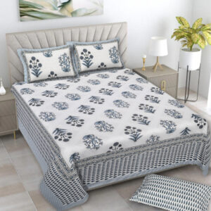 Cotton Printed Hungama Theam Double Bedsheet with Pillow Covers