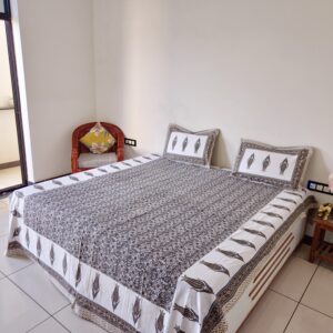 Jheel - Cotton Printed King Size Bedsheet with Pillow Cover