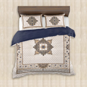 Cotton Printed Double Bedsheet with Pillow Covers