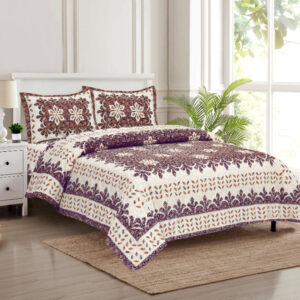 Cotton Printed Marwad Double Bedsheet with Pillow Cover