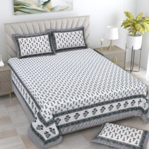 Cotton Printed Rangila Theme Double Bedsheet With Pillow Cover