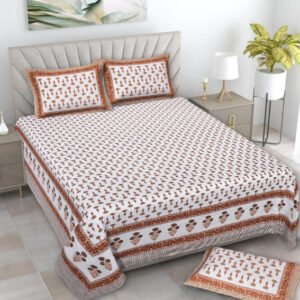 Cotton Printed Rangila Theme Double Bedsheet With Pillow Cover