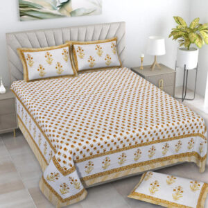 Cotton Printed Rangila Theme Double Bedsheet With Pillow Cover