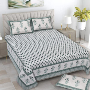 Cotton Printed Rangila Theme Double Bedsheet With Pillow Cover