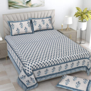 Cotton Printed Rangila Theme Double Bedsheet With Pillow Cover