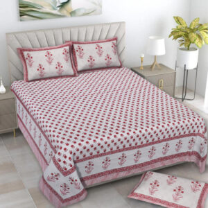 Cotton Printed Rangila Theme Double Bedsheet With Pillow Cover