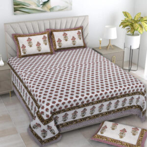 Cotton Printed Rangila Theme Double Bedsheet With Pillow Cover