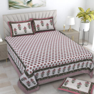 Cotton Printed Rangila Theme Double Bedsheet With Pillow Cover