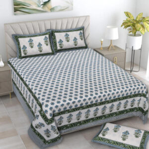 Cotton Printed Rangila Theme Double Bedsheet With Pillow Cover