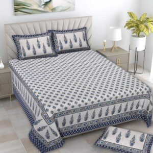 Cotton Printed Rangila Theme Double Bedsheet With Pillow Cover