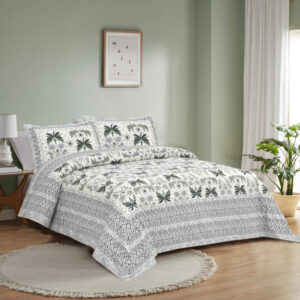 Cotton Printed Rudraksh Theme Double Bed Bedsheet