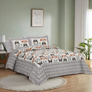 Cotton Printed Rudraksh Theme Double Bed Bedsheet