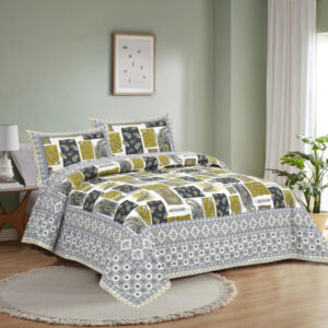 Cotton Printed Rudraksh Theme Double Bed Bedsheet