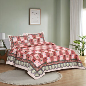 Cotton Printed Rudraksh Theme Double Bed Bedsheet