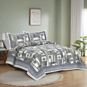 Cotton Printed Rudraksh Theme Double Bed Bedsheet