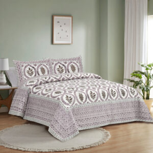 Cotton Printed Rudraksh Theme Double Bed Bedsheet