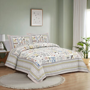 Cotton Printed Rudraksh Theme Double Bed Bedsheet