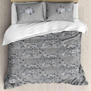 SAMPT - Modern Art Cotton Satin Printed Bedsheet With Dohar and Pillow Cover Set