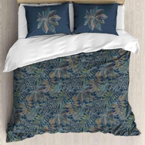 SAMPT - Modern Art Cotton Satin Printed Bedsheet With Dohar and Pillow Cover Set
