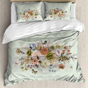 SAMPT - Modern Art Cotton Satin Printed Bedsheet With Dohar and Pillow Cover Set