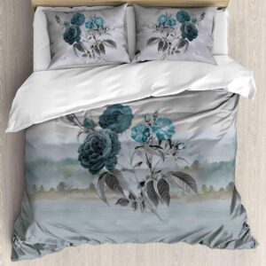 SAMPT - Modern Art Cotton Satin Printed Bedsheet With Dohar and Pillow Cover Set