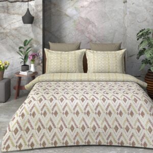 SAMPT - Summer Cool Cotton Printed Bedsheet With Dohar and Pillow Cover Set