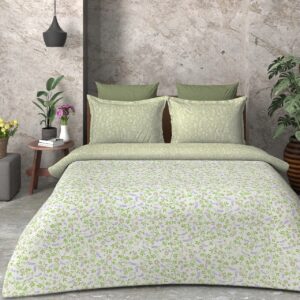 SAMPT - Summer Cool Cotton Printed Bedsheet With Dohar and Pillow Cover Set