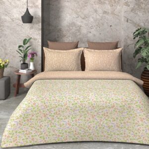SAMPT - Summer Cool Cotton Printed Bedsheet With Dohar and Pillow Cover Set
