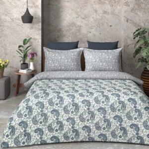 SAMPT - Summer Cool Cotton Printed Bedsheet With Dohar and Pillow Cover Set