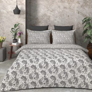 SAMPT - Summer Cool Cotton Printed Bedsheet With Dohar and Pillow Cover Set