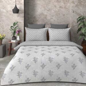 SAMPT - Summer Cool Cotton Printed Bedsheet With Dohar and Pillow Cover Set