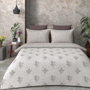 SAMPT - Summer Cool Cotton Printed Bedsheet With Dohar and Pillow Cover Set