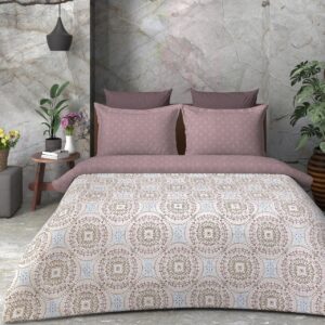 SAMPT - Summer Cool Cotton Printed Bedsheet With Dohar and Pillow Cover Set