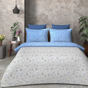 SAMPT - Summer Cool Cotton Printed Bedsheet With Dohar and Pillow Cover Set