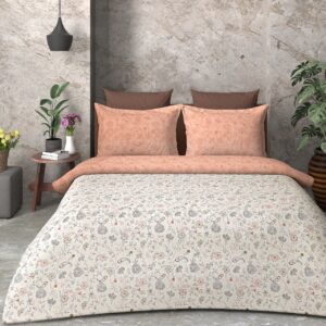 SAMPT - Summer Cool Cotton Printed Bedsheet With Dohar and Pillow Cover Set