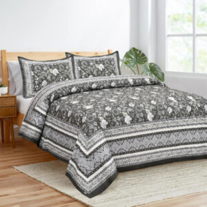 Cotton Printed Sargam Theme Double Bedsheet with Pillow Cover