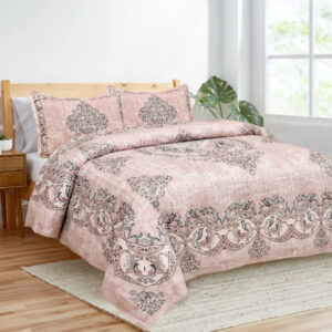 Cotton Printed Sargam Theme Double Bedsheet with Pillow Cover