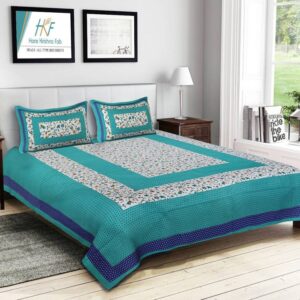 Naomi - Cotton Double Bedsheet with Pillow Cover