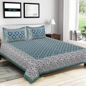 Naomi - Cotton Double Bedsheet with Pillow Cover